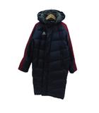 アディダス adidas ベンチコート ロング丈 160 紺 ネイビー ライン フード付き /HO30 ■GY61 男の子