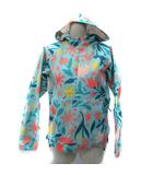 ナイキ NIKE ゴルフウェア アノラック フーディ ジャケット ミドル丈 総柄 S 水色 ライトブルー /SM21 ■GY61