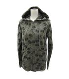 アンディウォーホル バイ ヒステリックグラマー ANDY WARHOL by HYSTERIC GLAMOUR パーカー ジャケット ミドル丈 M カーキ 総柄 7CF-0072 /SM42 ■GY61