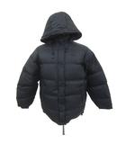 ダウンジャケット ミドル丈 フード付き ジップアップ L 黒 /SY55 ■GY61