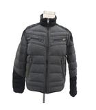 ダウンジャケット ミドル丈 XL ダークグレー スタンドカラー 切替 /MA2 ■GY61