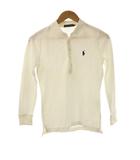 ラルフローレン RALPH LAUREN 長袖ポロシャツ M 白 ホワイト 長袖 ポロカラー ロゴ刺繍 /RP ■GY58