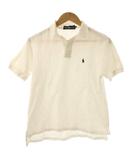 ラルフローレン RALPH LAUREN ポロシャツ M 白 ホワイト ポロカラー ロゴ刺繍 半袖 /RP ■GY58