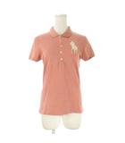 ラルフローレン RALPH LAUREN ポロシャツ L ピンク コーラル 襟付き 半袖 ビッグポニー ロゴビーズ刺繍 /CK16 ■GY58