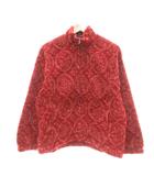 パタゴニア Patagonia F98 グリセードプルオーバー フリースジャケット ハーフジップ キモノ柄 USA製 M 赤 レッド /UO ■GY61