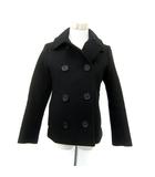 トラディショナルウェザーウェア Traditional Weatherwear Pコート ピーコート ショート丈 無地 34 XS 黒 ブラック /SY53 ■GY61