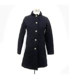 マッキントッシュ MACKINTOSH SCOTLAND キルティングコート ロング丈 無地 32 紺 ネイビー /SY54 ■GY61