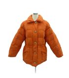 マリクレール MARIE CLAIRE ダウンジャケット ステンカラー ミドル丈 L オレンジ /HO47 ■GY61