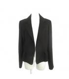 ランバン LANVIN NOIR ブラックフォーマル ジャケット 44 黒 ブラック テーラードカラー 長袖 ペプラムデザイン 0703708-00-G08 /AH28 ■GY61