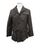 ラムレザージャケット ミドル丈 3 茶 ブラウン /SM11 ■GY61