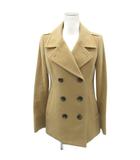 インディヴィ INDIVI Pコート ピーコート ミドル丈 38 M 茶色 ブラウン ダブルボタン /HO63 ■GY61