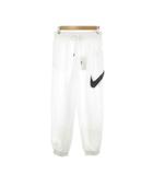 ナイキ NIKE ジョガーパンツ ウインドブレーカー ランニング ジョギング S 白 ホワイト ロゴ ゴム裾 長ズボン /MN35 ■GY61