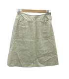 フレアスカート M ベージュ ひざ丈 /HO35 ■GY61