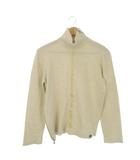 ニット セーター ウール XL ベージュ 長袖 センターライン 裾ジップ /AO31 ■GY61