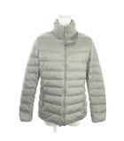 ダウンジャケット 上着 XL グレー 無地 スタンドカラー 長袖 /AO16 ■GY61