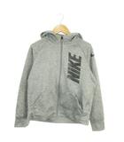 ナイキ NIKE ジップパーカー M 140-150cm グレー ロゴ 裏起毛 /MN14 ■GY61