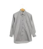 ワイシャツ グレー 長袖 ボタンダウンカラー 胸ポケット付き /MN29 ■GY61