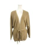 マイストラーダ Mystrada トッパーカーディガン 38 茶 ブラウン Vネック 長袖 リボンベルト付き /MN23 ■GY61