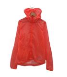 ナイキ NIKE スポーツウエア ジャケット パーカー ミドル丈 M ネオンレッド ドット柄 シースルー /SY32 ■GY61