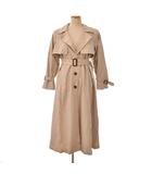 バックプリーツ トレンチコート F ベージュ ■GY58