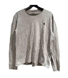 ポロ ラルフローレン POLO RALPH LAUREN Tシャツ カットソー ロゴ 長袖 M グレー ■GY58