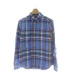 ラルフローレン RALPH LAUREN シャツ 子ども服(男の子用) L/G(14-16) 青 ブルー チェック柄 ボタンダウンカラー 長袖 /PP ■GY61