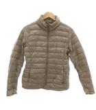 ユニクロ UNIQLO ダウンジャケット M グレー 無地 スタンドカラー 長袖 /KR ■GY61