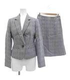 エスプリミュール ESPRITMUR 美品 セットアップ フォーマル テーラードジャケット スカート 7 総裏地 シングル ひざ丈 グレー 秋冬 /AE ■GY61