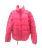 ユニクロ UNIQLO ダウンジャケット SMALL ピンク スタンドカラー 長袖 キルティング /SJ ■GY61