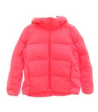ユニクロ UNIQLO 美品 ダウンジャケット M 赤 レッド フード付き 長袖 ジップアップ /SJ ■GY61