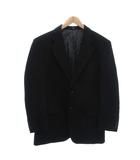 テーラードジャケット ブレザー 5 黒 ブラック カシミヤ シングル ノッチドラペル /NU ■GY61