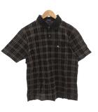 バーバリー BURBERRY ポロシャツ カットソー ホースロゴ 刺繍 半袖 M 黒 ブラック /FF ■GY61