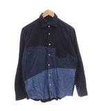 シャツ カジュアル M 青 ブルー /FF ■GY61