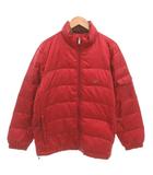 クロコダイル CROCODILE ダウンジャケット ブルゾン ロゴ刺繍 赤 レッド /FF ■GY61