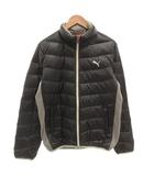 プーマ PUMA ダウンジャケット ブルゾン ロゴ刺繍 L 黒 ブラック /FF ■GY61