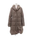 ケティ KETTY ダウンロングコート ジップアップ ショールカラー 2 ベージュ /GV ■GY61
