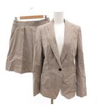 ポールスミス ブラック レーベル Paul Smith BLACK LABEL セットアップ テーラードジャケット ミニスカート 裏地花がら 40 グレー /JS ■GY61