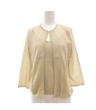 ヨンドシー 4℃ アンサンブルニット カーディガン キャミソール ビジュー M ベージュ /JS ■GY61