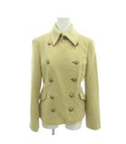 ロペ ROPE 美品 ピーコート Pコート アンゴラ混 ダブルブレスト 9 ベージュ /YJ ■GY61