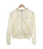 ラルフローレン RALPH LAUREN ニットパーカー L アイボリー フード付き ジップアップ 長袖 /NL ■GY61
