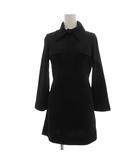 エポカ EPOCA ワンピース 40 ニット 長袖 ひざ丈 黒 ブラック /AE ■GY61