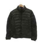 ユニクロ UNIQLO ダウンジャケット S ジップアップ パッカブル付 カーキ /AE ■GY61