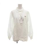タグ付き ポロシャツ 長袖 鹿の子 L 白 ホワイト /GV ■GY61