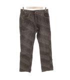 イタリヤ 伊太利屋 フレアパンツ ブーツカット 総柄 9 グレー /FF ■GY61
