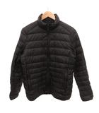 ユニクロ UNIQLO ダウンジャケット ブルゾン ジップアップ M 黒 ブラック /JS ■GY61