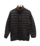 ユニクロ UNIQLO ダウンジャケット ブルゾン ジップアップ S 黒 ブラック /JS ■GY61