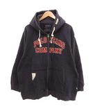 RL ジップパーカー ジャケット ロゴ ワッペン XXL 紺 ネイビー /JS ■GY61