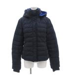 ユニクロ UNIQLO × セオリー Theory フード付ダウンジャケット ジップアップ ナイロン S 紺 ネイビー 217-075251 /GV ■GY61
