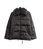 エンスウィート レナウン ensuite ファー付きダウンジャケット ジップアップ 2 黒 ブラック ■GY61