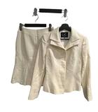 クードシャンス CdeC COUP DE CHANCE スーツ セットアップ ジャケット ショート スカート フレア 38 オフホワイト ■GY61